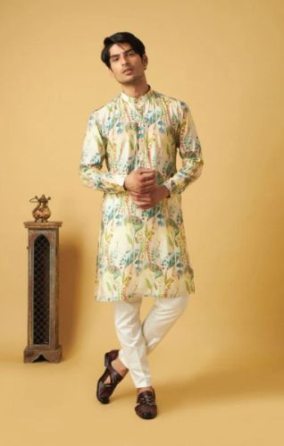 Art Silk Mens Kurta FOR Navratri 38 40 44