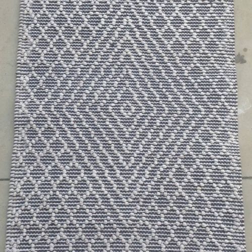 7 Count Light Blue Loop Woolen Durries