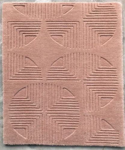 MEH-PP-2203 Peach New Zealand Wool Cotton Floor Carpet