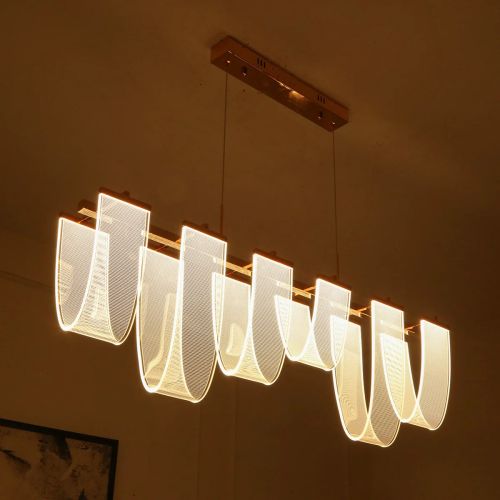 Metal & Acrylic Good Vibes (3 Colour) LED Chandelier