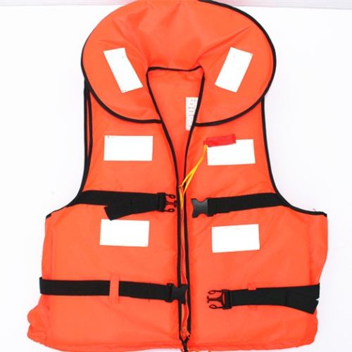 Neoprene Nylon Life Jacket, Color : Bright Orange