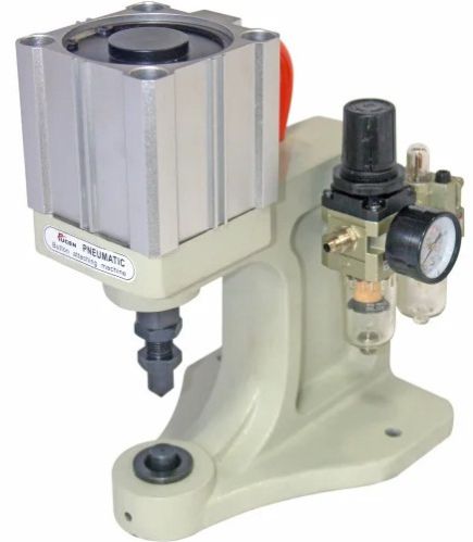 Pneumatic Single Head Snap Fastening Machine, Color : Silver