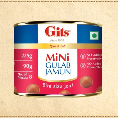 Gits Mini Gulab Jamun – Open & Eat Tin