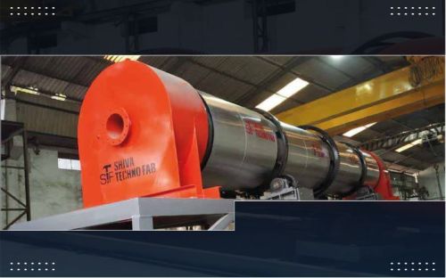 Mild Steel Automatic Rotary Biomass Dryer