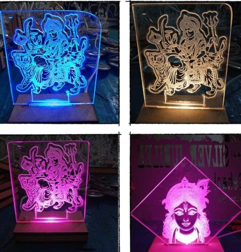 Durga Mata Acrylic Decor Light
