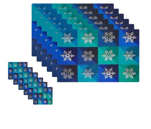 High-tensile Fabric Dining Table Placemats with Coasters