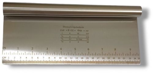 Steel Cake Scrapper, Color : Silver for Cutting, Chopping, Scraping