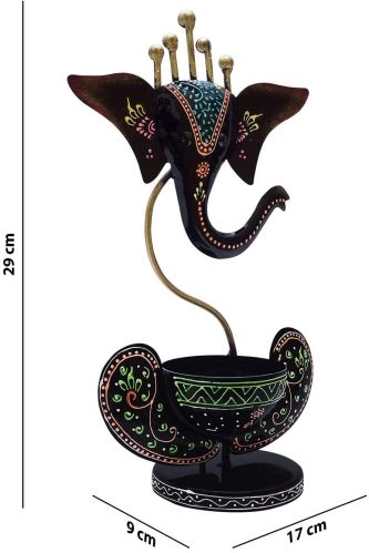 Modren Polished Black Metal Candle Holder, Color : Silver, Golden