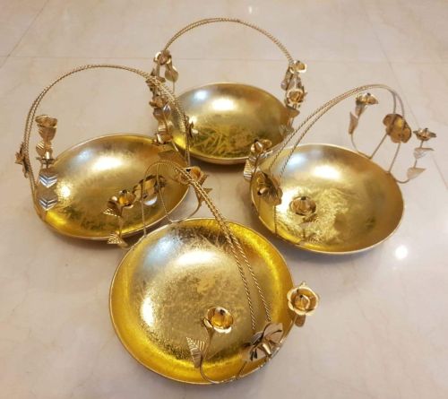 Gold Iron Kitchen Baskets, Color : Black, Brown, Grey for Restaurant