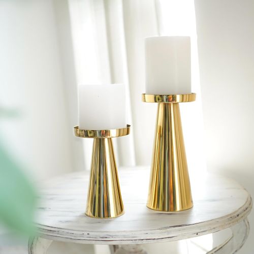 Printed Metal Jar Candle, Color : Gold