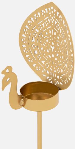 Metal Rings Design Tea Lights Candle Holder