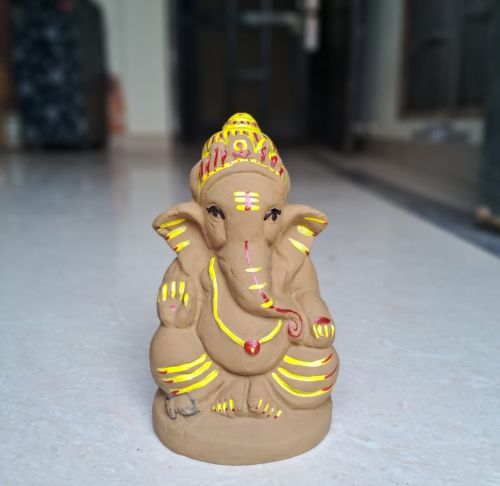 Yogini Cowdung Cow Dung Ganeshji/ganpatiji Statue 6 Inch