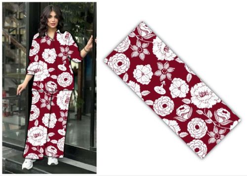 Srm Rayon Cord Set Fabric, Color : Multicolour