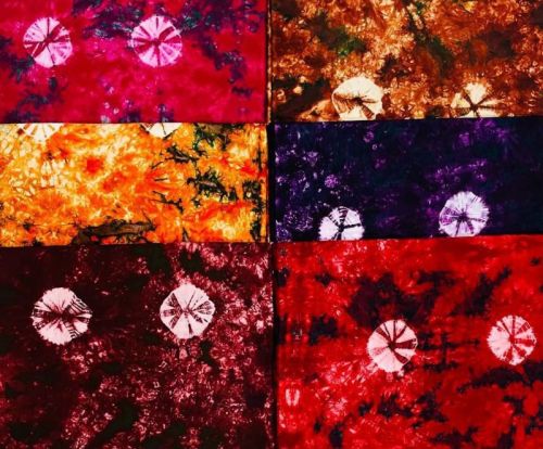 Cotton Printed Tie Dye Nighty Fabric, Color : Multicolour