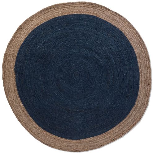 Round Handmade Jute Rugs, Color : Multiple Color for Indoor Use Only