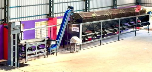 Locus Exim 2 Raw Cashew Sizing Machine, Power : 3 Kw