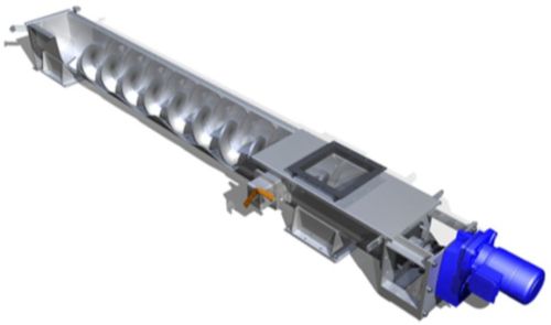 Mild Steel Powder Coated Shaftless Screw Conveyor