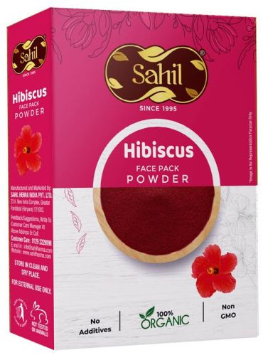 50gm Sahil Hibiscus Face Pack Powder, Color : Maroon