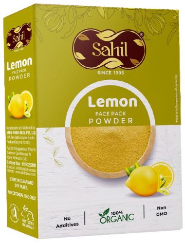 50gm Sahil Lemon Face Pack Powder, Color : Yellow