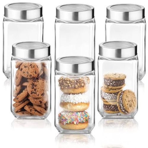 Glass Cubicle Jar 300-3000 Ml, Packaging Type : Individual Packaging