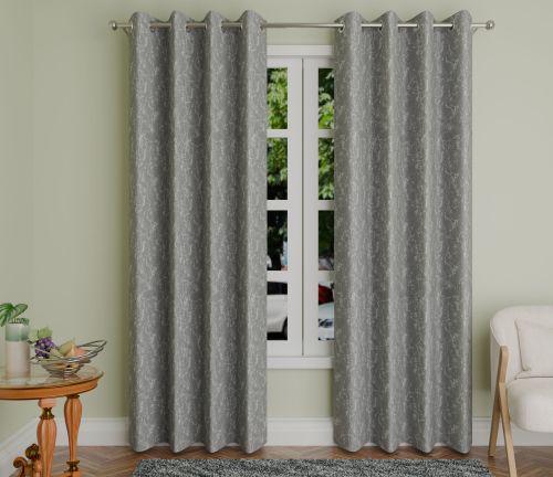  Polyester Printed Central Park 70 Smoke Curtains