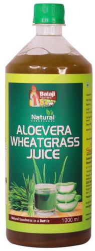 Balaji Farmers Natural Aloevera Wheatgrass Juice, Color : Green