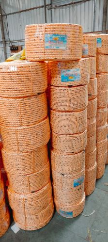 Sea Gold Double Twist Plain 12mm Orange Polypropylene Rope