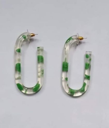 Polished Resin Fashion Earring