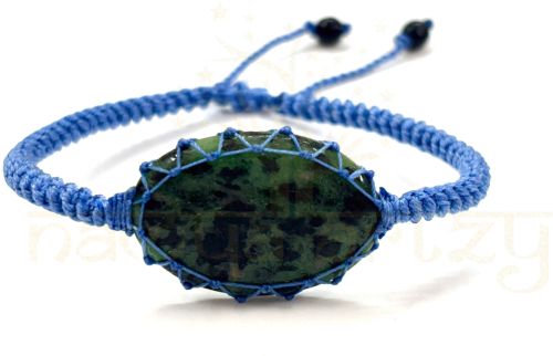 Handmade Ruby Zoisite Gemstone Macrame Healing Unisex Bracelet