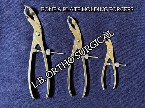 Bone Holding Forceps, Color : Silver for Clinical, Hospital