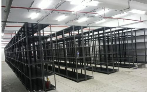 Iron Metal Racks, Color : Silver for Warehouse