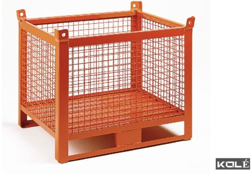 Wire Mesh Body Bin Container, Color : Silver