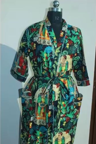 100% Cotton Kimono Bath Robe for Women