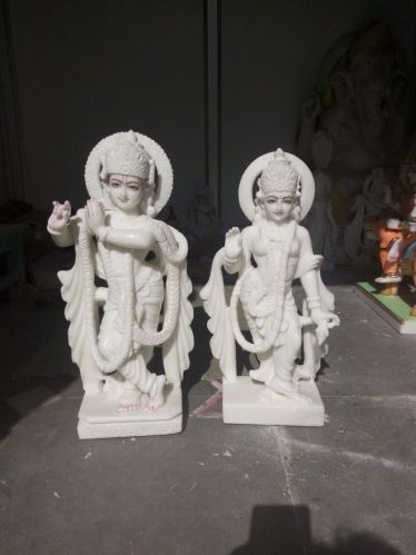 Marble Radha Krishna Statues, Color : Natchurl Stone
