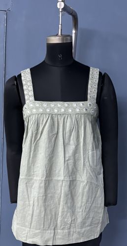 Cotton Embroidered Tops Casual, Parties, Outings