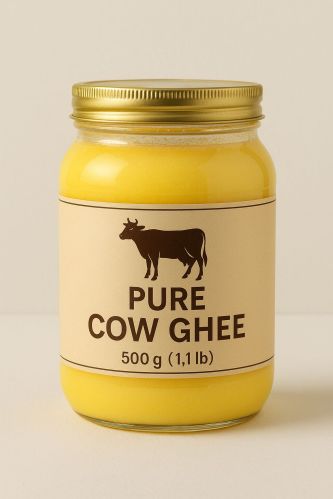 500gm Pure Cow Ghee, Form : Thick Liquid, Certification : FSSAI