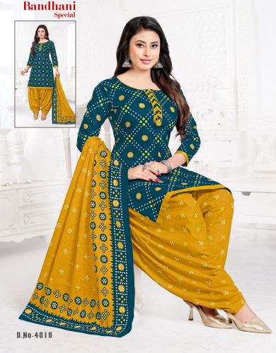 Cotton Printed Dress Material Formal Wear, Width : 44-45