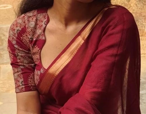 Printed Cotton Designer Blouses Casual Wear