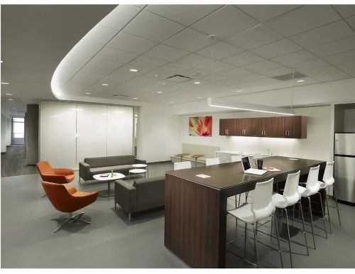 Wood Metal Modular Office Furniture Set Modern