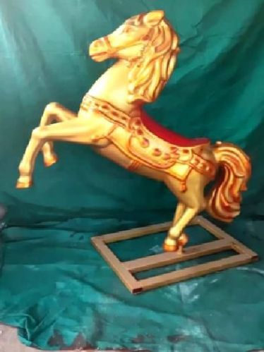 Decorative Fibre Horse Statue W 13inch, L 49inch
