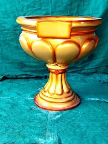 Fiber Cup Shape Pot, Color : Golden for Decoration