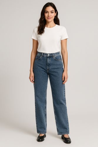 Victory Denim Plain Women State Fit Jeans High Rise Casual Wear