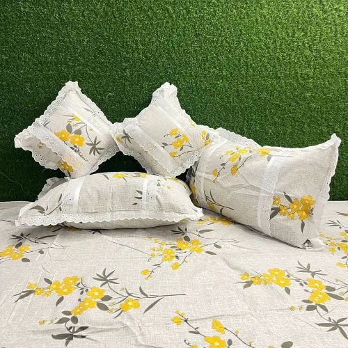 Polycotton Designer Floral Print Quilted Bedding Set