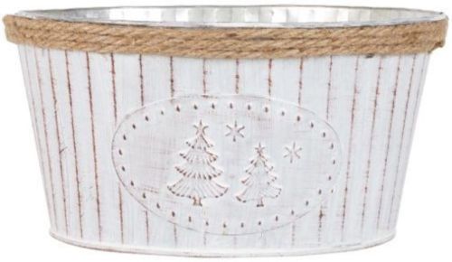 Iron Garden Planters, Color : White Washed