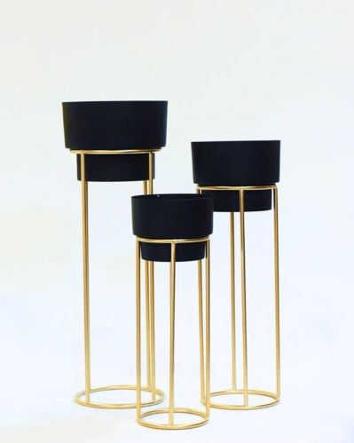 Power Coated Iron Garden Planter With Stand for Outdoor Use, Indoor Use