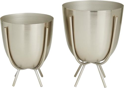 Nickle Iron Pot with Stand, Shape : Round