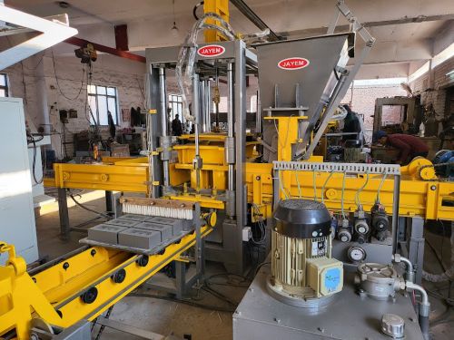 Electric Automatic Paving Block Making Machine, Color : Yellow