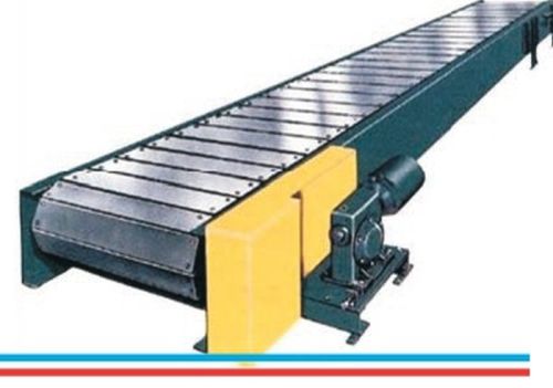 Electric Polished slat conveyor, Shape : Rectangular for Industrial