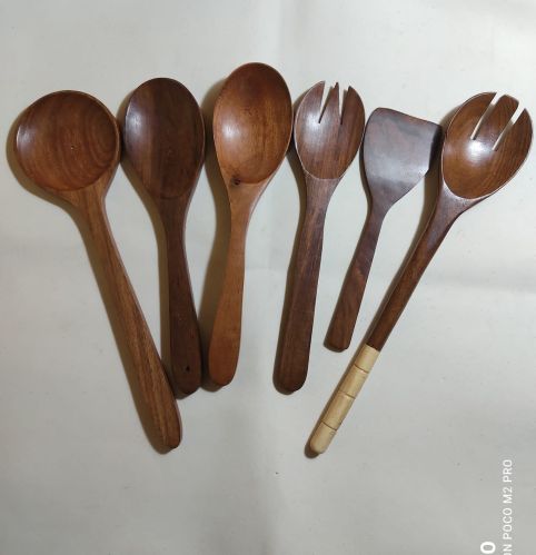 Polished Wooden Spoon Set for Home, Hotel, Restaurant