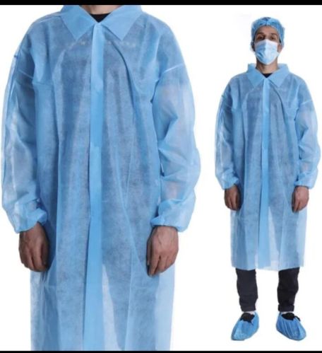 Plain Nonwoven Lab Coat, Sleeve Type : Full Sleeves